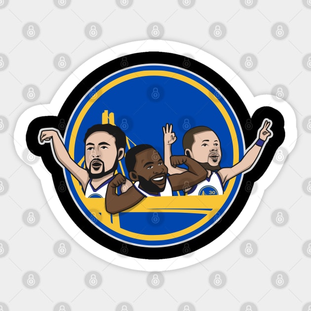 warriors big 3 cartoon style Sticker by ray1007